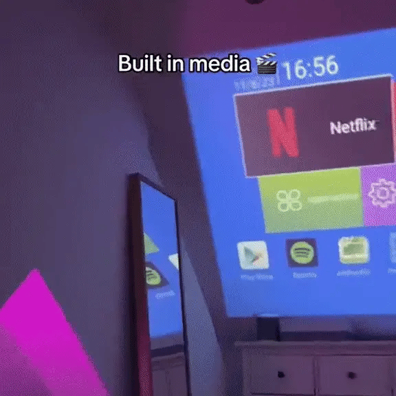 mini round projector