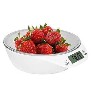 Electronic kitchen scale bowl