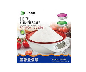 Electronic kitchen scale bowl