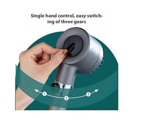 3 modes shower head