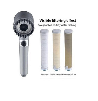 3 modes shower head