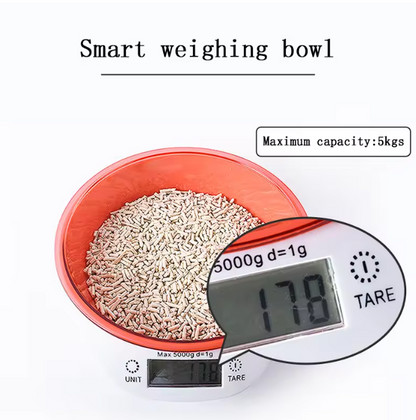 Electronic kitchen scale bowl