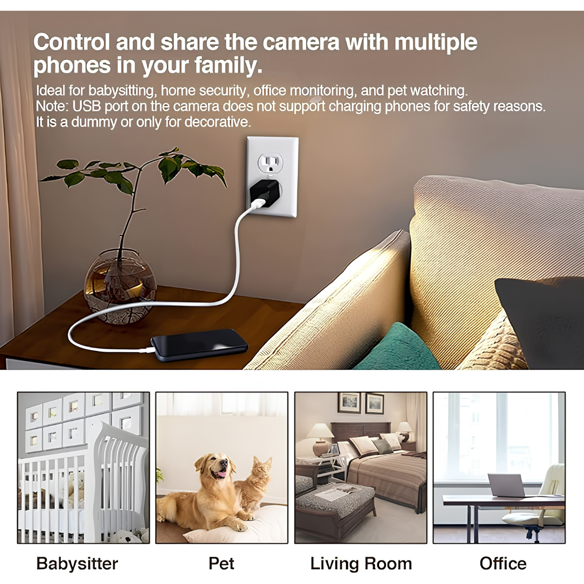 Hidden Wifi Camera Charger